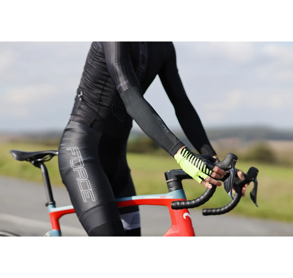 arm warmers FORCE BREEZE knitted, black