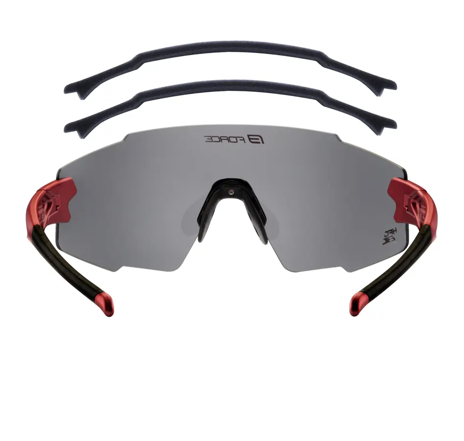 brýle FORCE MANTRA červené, černé zrc. sklo