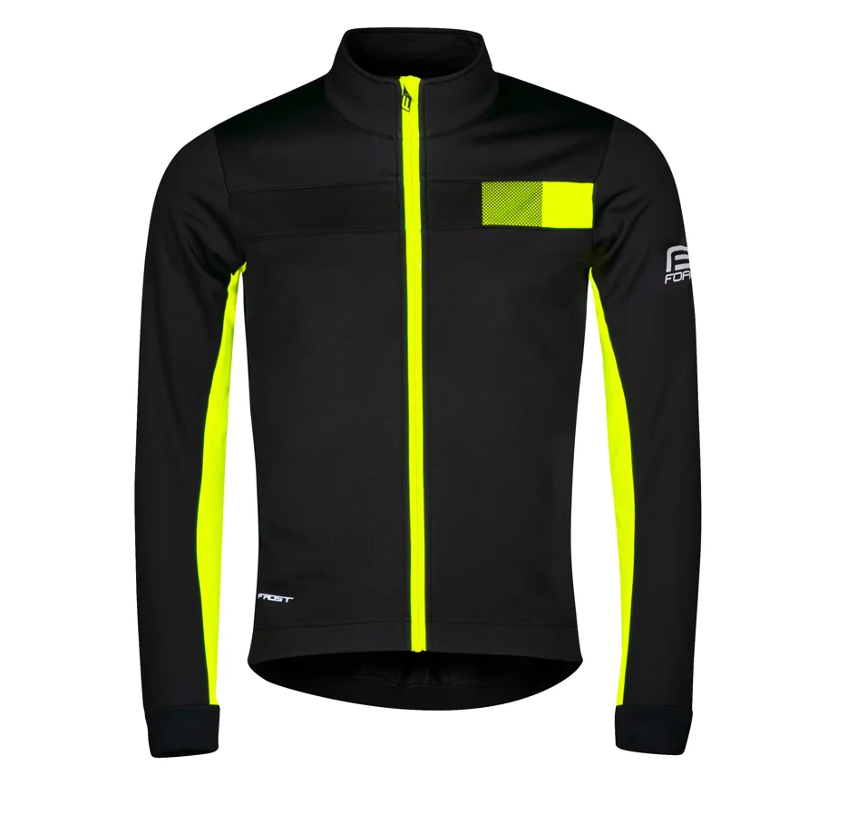 bunda F FROST softshell zimní, černo-fluo L