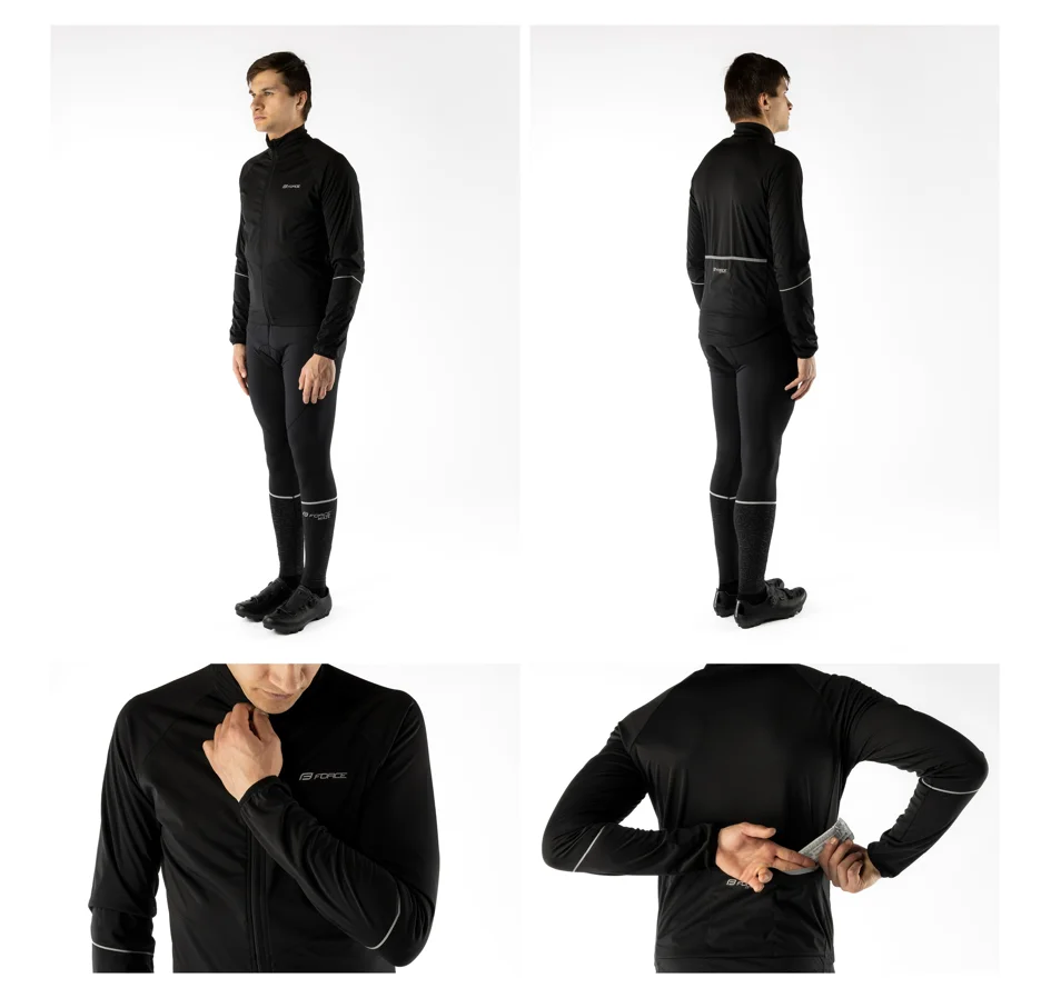 bunda FORCE ARROW softshell, černá