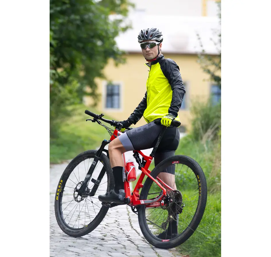 bunda FORCE WINDPRO neprofuk, fluo-černá