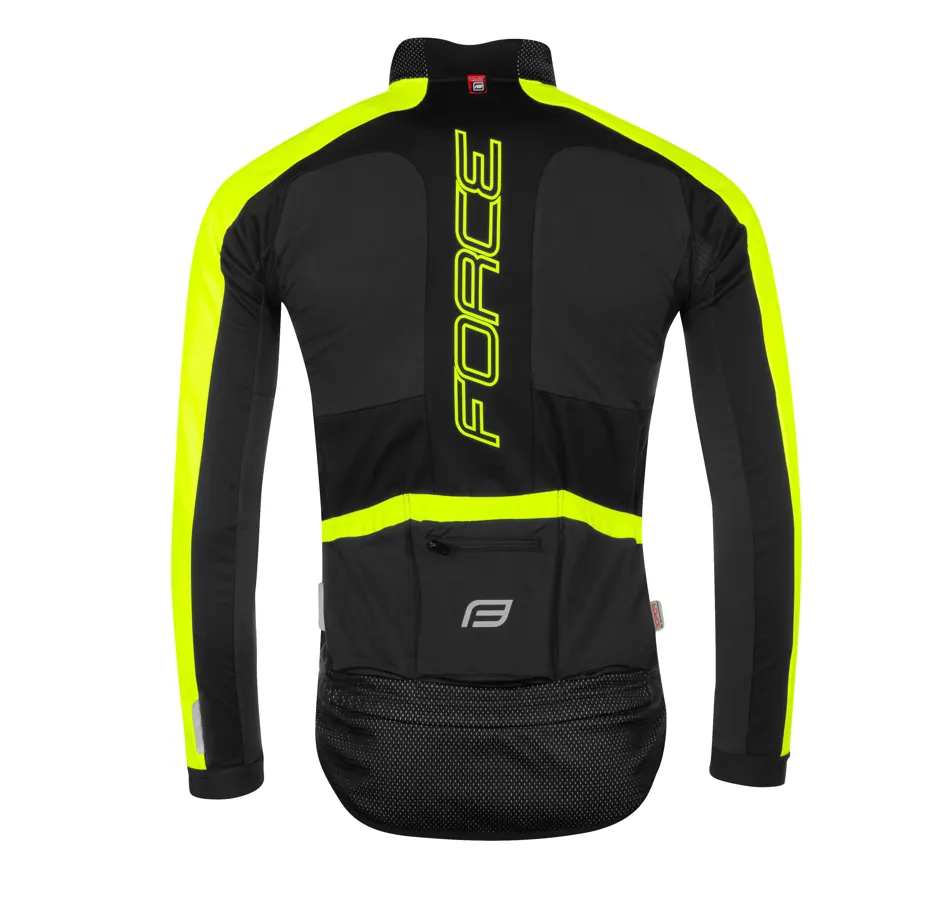 bunda FORCE X100 zimní, černo-fluo 
