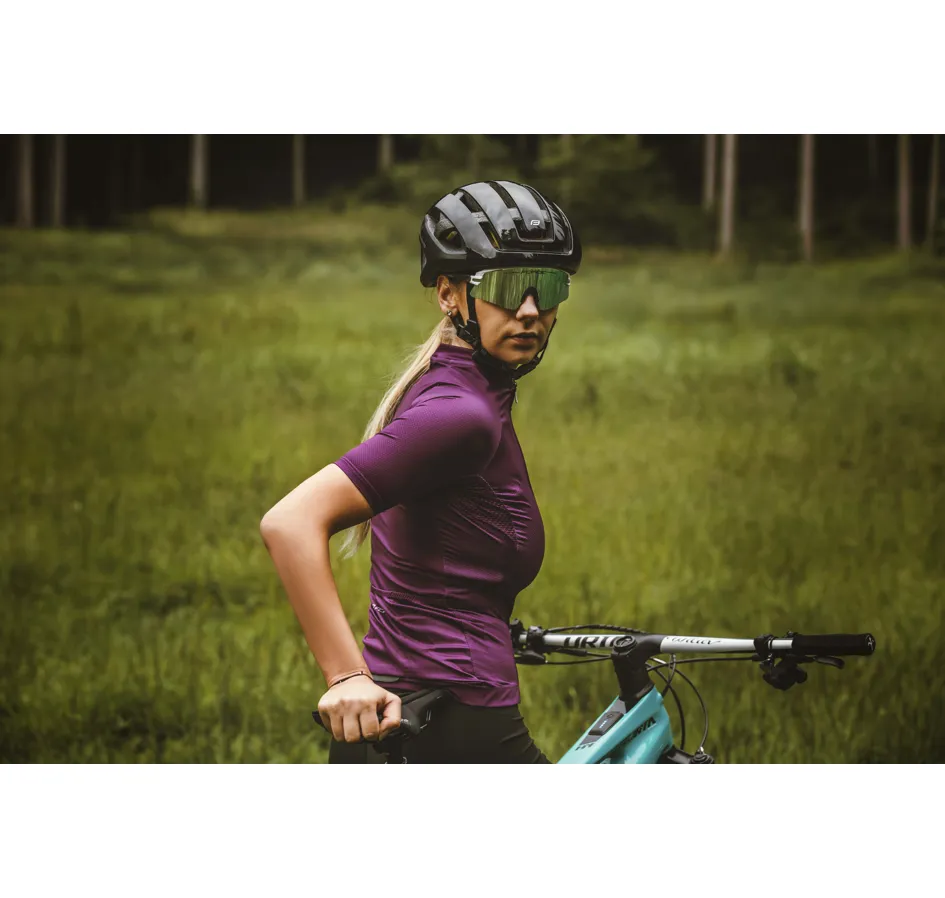 dres FORCE PURE LADY kr. rukáv, fialový 