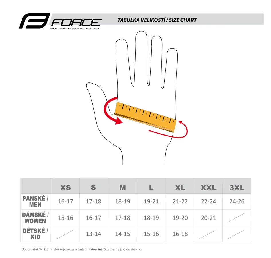 gloves FORCE X82, black