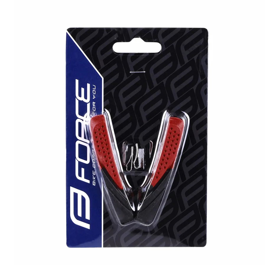 gumičky brzd F náhradní, černo-červené 70mm