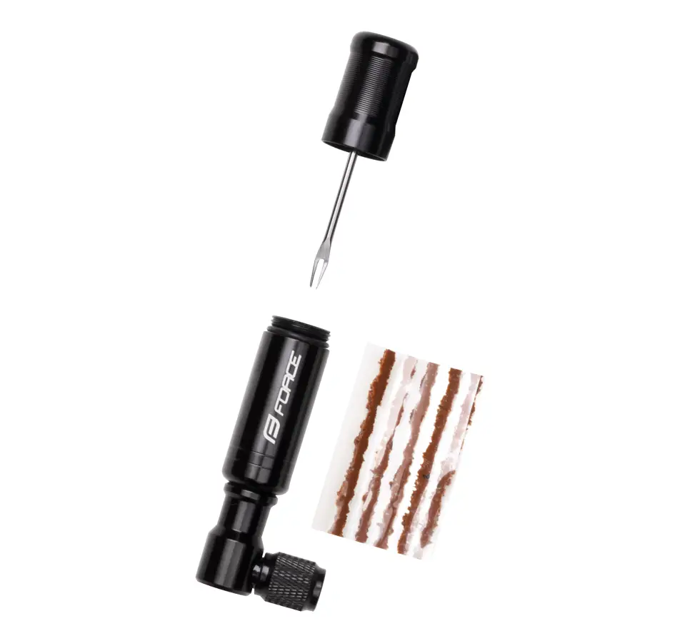 inflátor CO2 FORCE PUFF 2.0 s opravnou sadou,černý