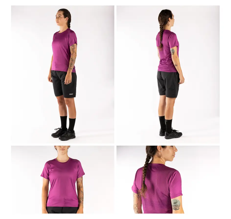 jersey FORCE MTB MOUNT LADY short sl, purple