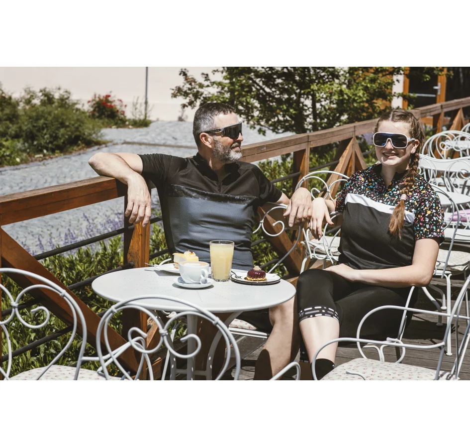 kalhoty 3/4 F STORY LADY se šráky a vl, černé