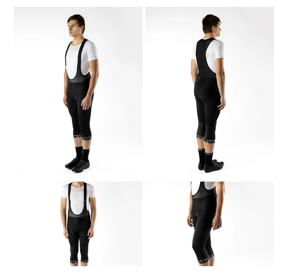 kalhoty 3/4 F STORY se šráky a vložkou, černé