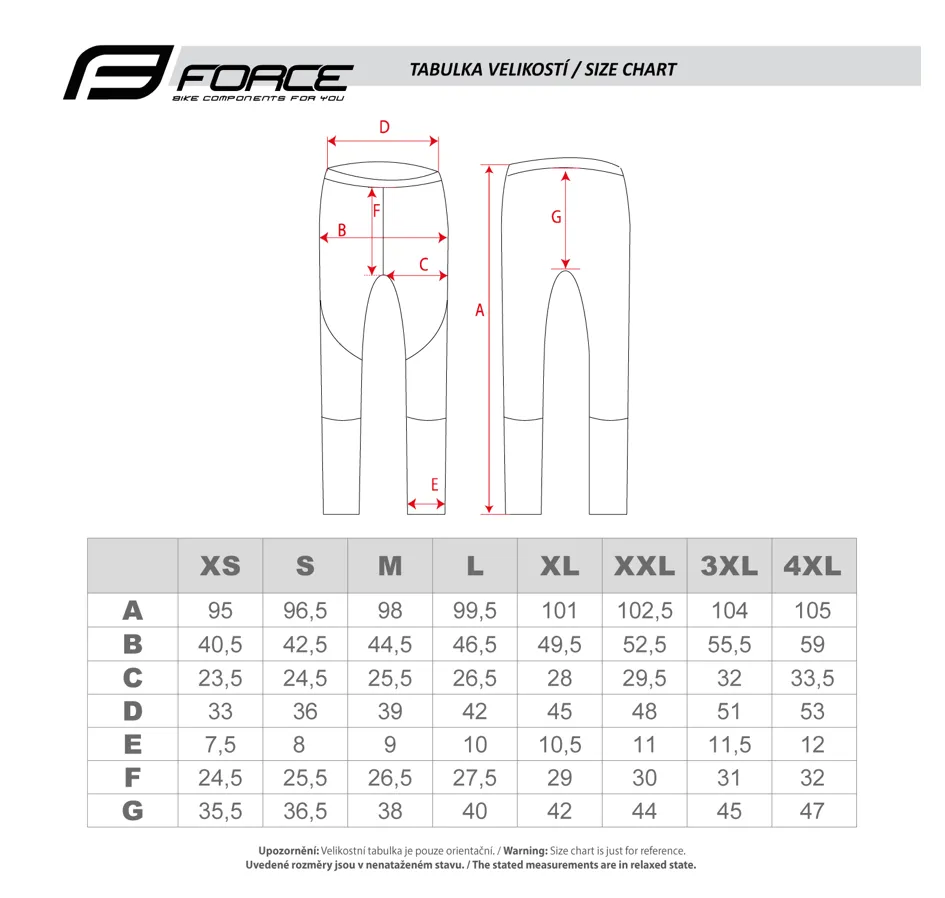 kalhoty FORCE MAZE do pasu s vložkou, černé
