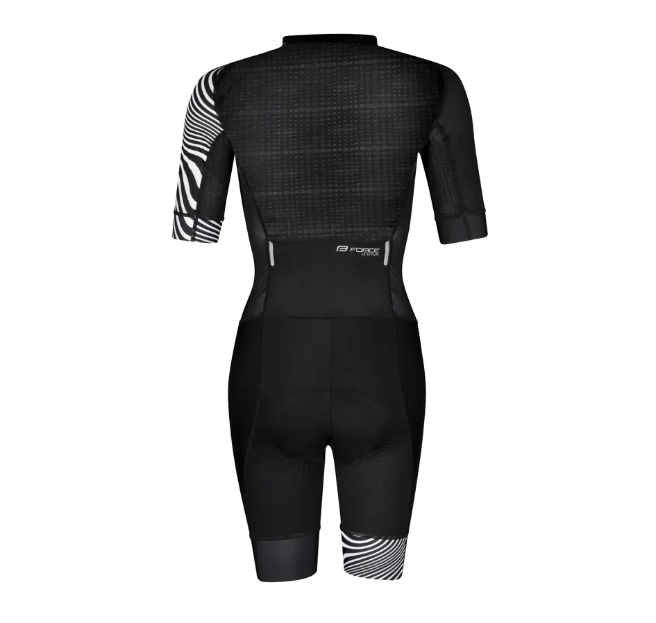 kombinéza FORCE STREAM LADY, černo-bílá