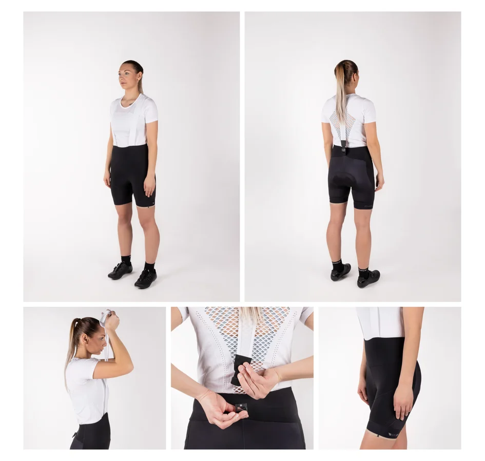 kraťasy F GOLD LADY se šráky a vložkou, černé