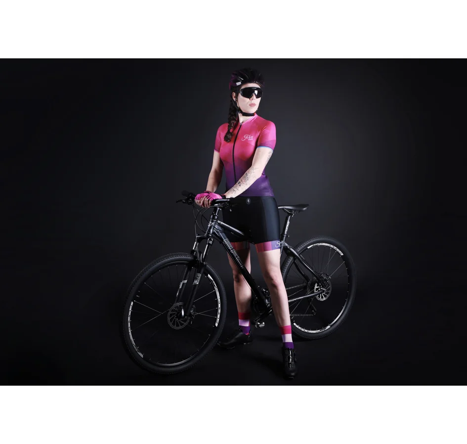 kraťasy F VICTORY LADY do pasu s vlož. črn-růž