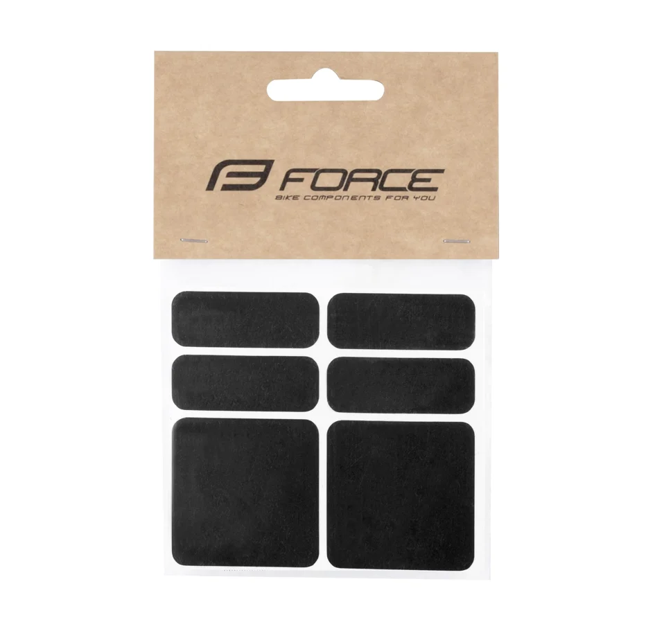 nálepky FORCE reflexní sada 6 ks, černé