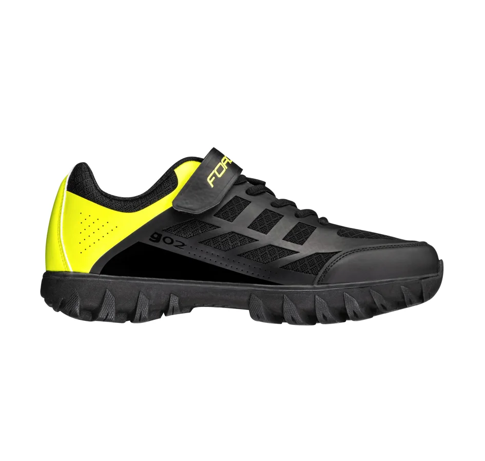 shoes FORCE MTB GO2, black-fluo