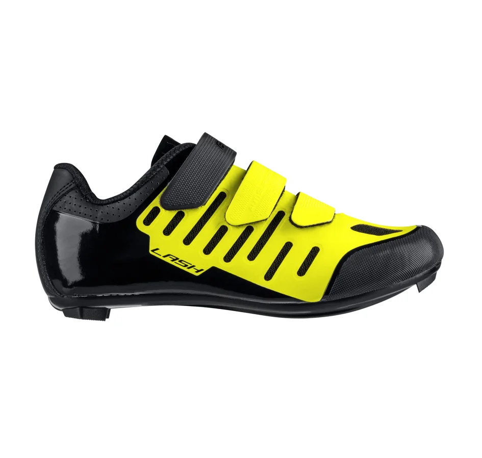 shoes FORCE ROAD LASH, fluo-black 42