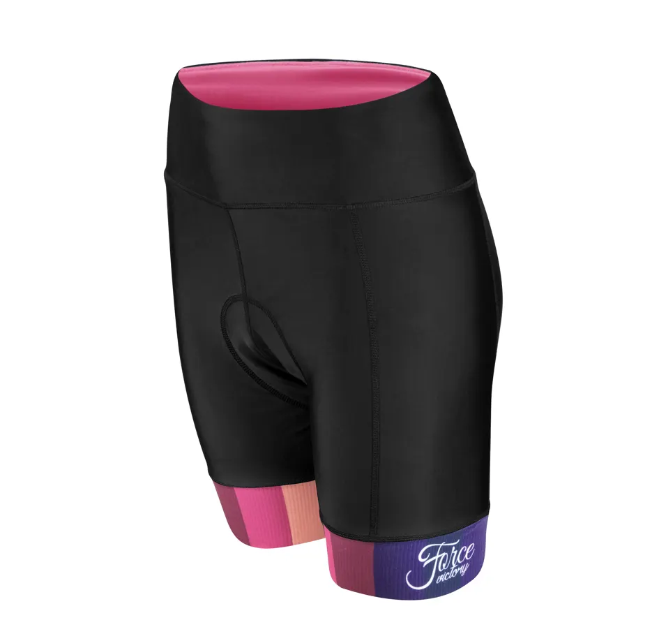 shorts F VICTORY LADY to waist w pad, blk-pink