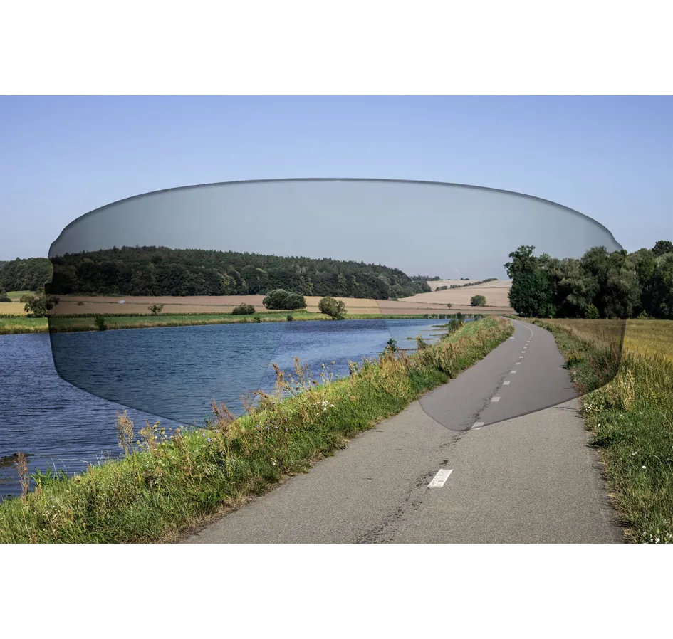 sklo náhradní FORCE MANTRA, zrcadlové červené